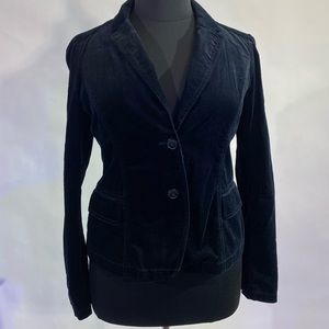 LOFT black velvet blazer jacket size 12